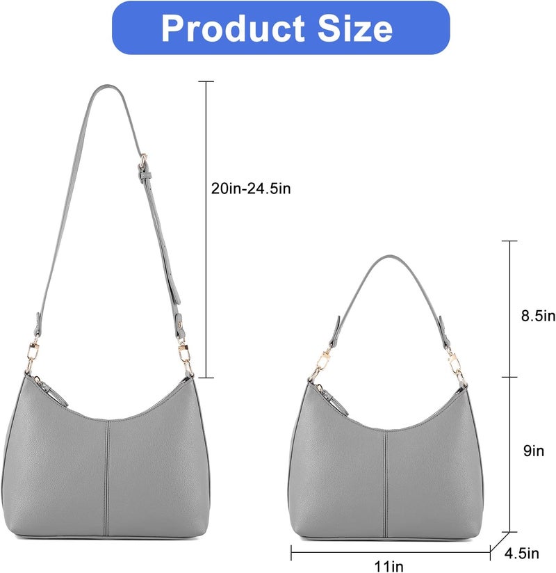 Keyli Small Shoulder Handbags for Women Mini Purse Waterproof Soft Leather Crossbody Bags for Work Shopping Travel - Image 3
